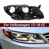 Совместимый корпус задней части фары для Volkswagen New CC 2013-2018, Нижняя пластиковая черная основа передней фары.
