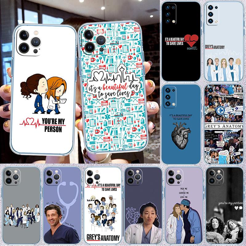 Прозрачный чехол для телефона Grey's Anatomy для Motorola Moto G7 G8 G9 G84 G85 G73 G24 G15 Z2 Play Power Plus
