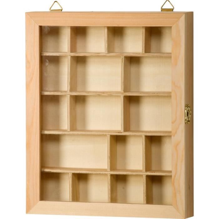 Display Case - ARTEMIO - Wood - 23 X 28 Cm - Brown