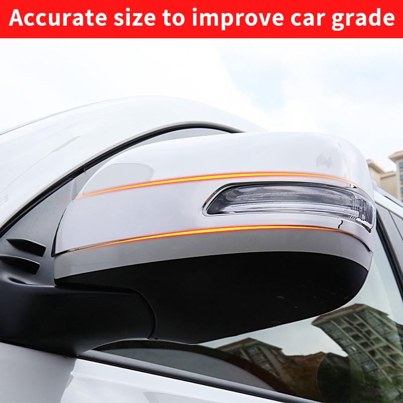 For Toyota Land Cruiser Prado 150 LC150 2008- LC200 200 Rearview Mirror Cover Trim Exterior Styling Accessories Strip 2pcs