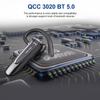 New Bee Business Headphones Single In-Ear Wireless BT5.0 Earphone Hands-Free with Dual Mic CVC8.0