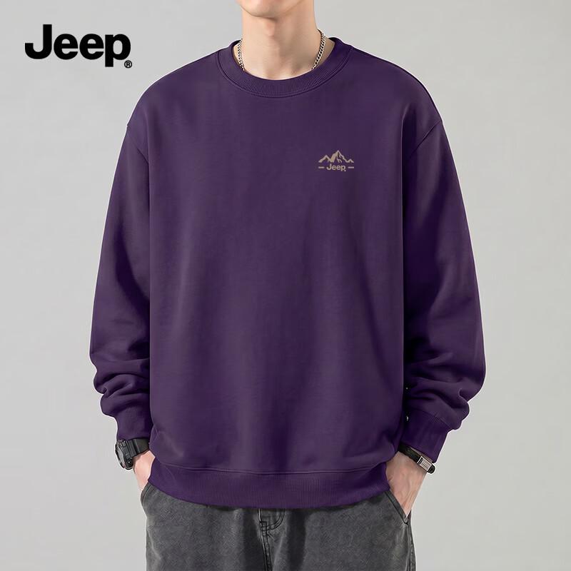 Jeep Мужской свитер с круглым вырезом, плотный