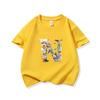 Kids Cotton T Shirt Floral Letter N Print Crew Neck Short Sleeve Tee Casual Boys Girls Summer Tops