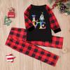 Family Christmas Plaid Pajama Set: Long-Sleeve T-Shirt & Pants