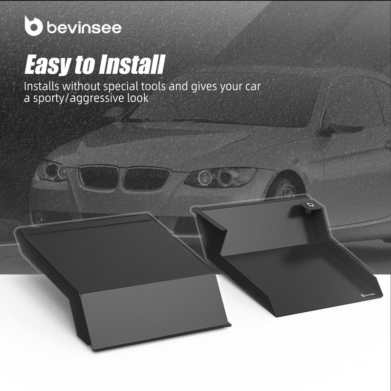 BEVINSEE Air Intake Scoops for BMW E92 323i 325i 328i 330i 335i 335d 2010-2013