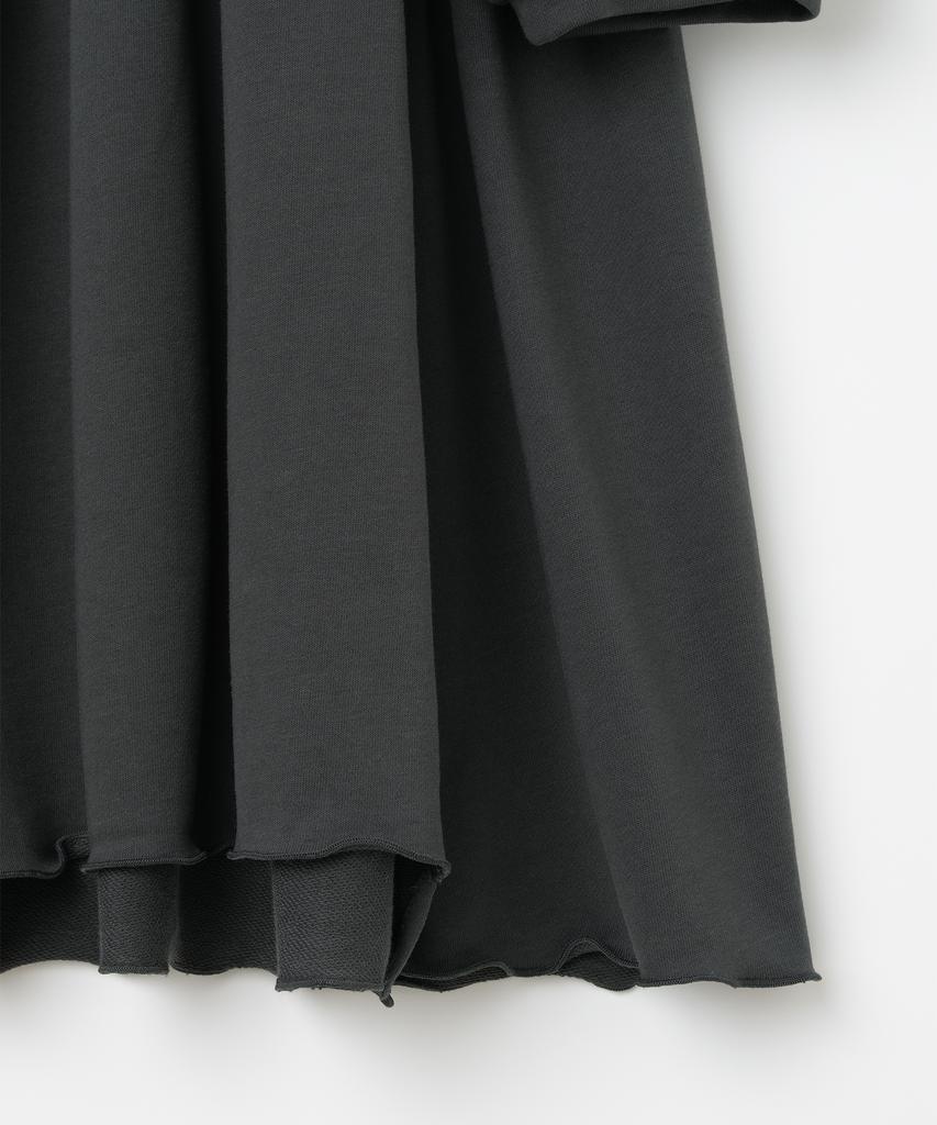 Milo Woman Puff Sleeve Jersey Dress [Deep Charcoal]