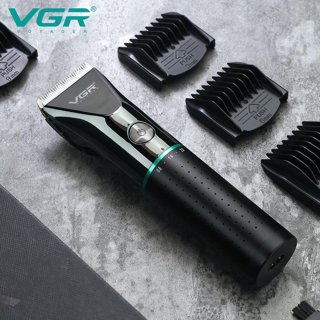 VGR V-661 Новая машинка для стрижки волос с металлическим корпусом, триммер для волос для домашнего использования, режущая насадка, долгий срок службы батареи, машинка для стрижки с масляной головкой, электрическая бритва для дома