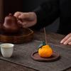 Керамическая оранжевая курильница для удачи и процветания - Маленький держатель для благовоний для помещений