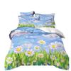2/3-piece set plant flowers and colorful pattern quilt cover one quilt cover + 1/2pillowcases (without core)Soft and comfortable