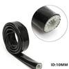 Black 3ft Fire Armor Sleeve Heat Shield 10mm ID For 6AN Oil Fuel Hydraulic Lines