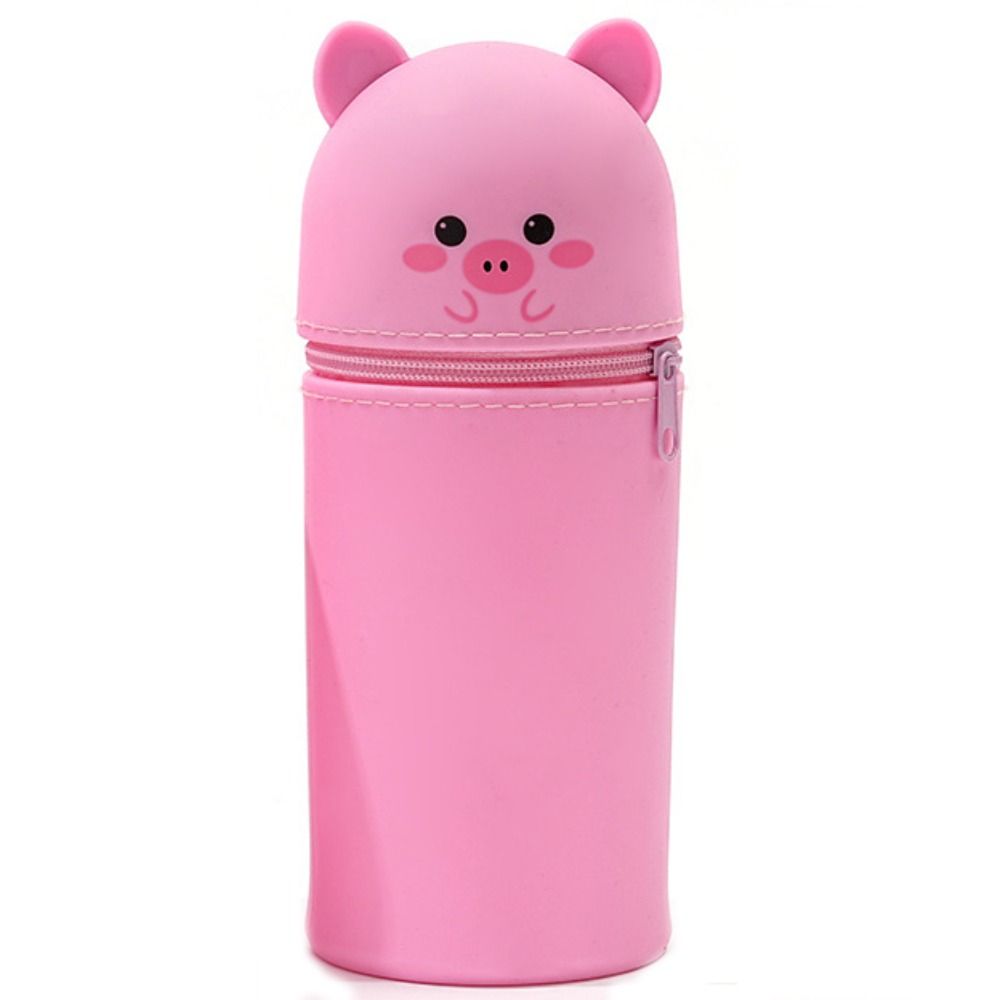 Мультяшный силиконовый пенал Силиконовый пенал в форме животного Высококачественная сумка для хранения канцелярских товаров