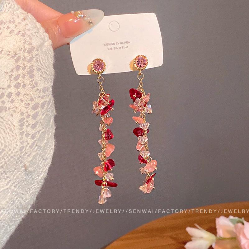 Летние милые серьги с цветами: Универсальные серьги-гвоздики высокого класса с иглой из серебра 925 пробы