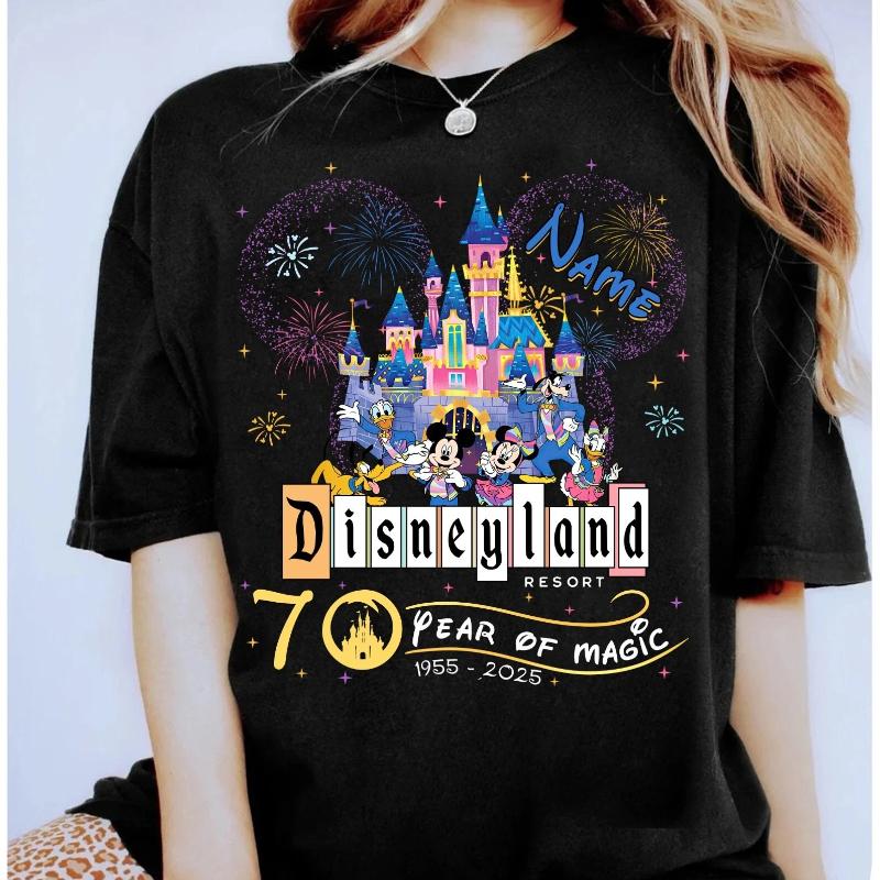 land 70th Anniversary and Friends Unisex TShirt Summer New Unisex and Women Couples Streetwear