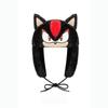 KAWAI Star Kirby Plush Hat Ski Windbreak Hats Cartoon Winter Keep Warm Anime Cosplay Cap Outdoors By Bike Caps Festival Gifts