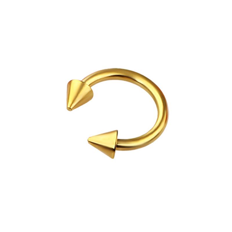 U-образное унисекс кольцо в носу поддельная мода в стиле панк обруч из нержавеющей стали кольца для перегородки украшения для тела поддельные кольцо в носу аксессуары для пирсинга носа