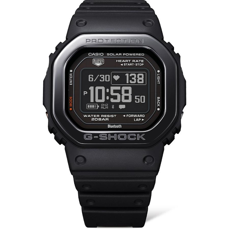 Casio Мужские цифровые кварцевые часы из нержавеющей стали DW-H5600MB-1, водонепроницаемость 200 м, ударопрочные