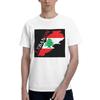 Lebanon Flag Map Men TShirt Plus Size T Shirts Mens Round Neck Cotton Tees Short Summer Male
