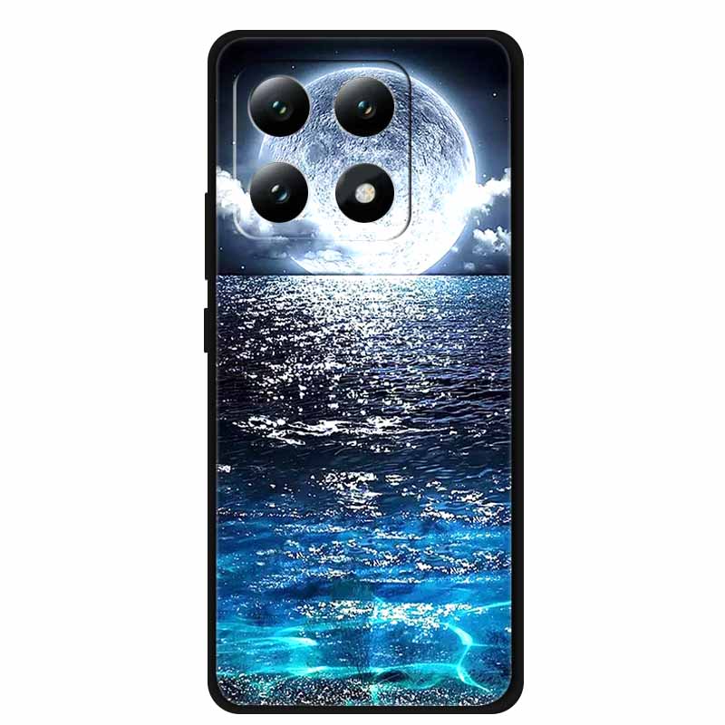 For Xiaomi 15T 5G Case Silicone Luxury Animal TPU Soft Printing Bumper for Xiaomi 15T Pro 5G Starry Sky Scenery Shockproof Cover
