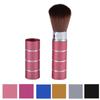 Fashion Metal Professional Facial Portable Blush Brush Makeup Tools Retractable