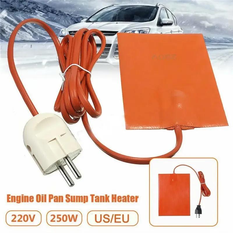 250W 110V/220V Car Engine Quick Silicone Heater Pad Oil Tank Heating Mat keeping Warming Accessories Winter Heated Tool