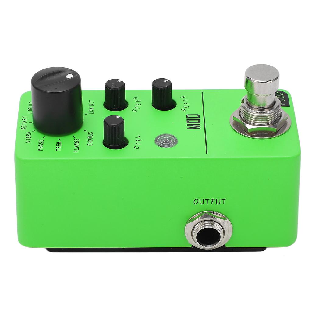 Педаль эффектов для электрогитары 11 типов Классические эффекты 1 4 дюйма Моно Аудиоинтерфейс Мини Педаль Модуляции