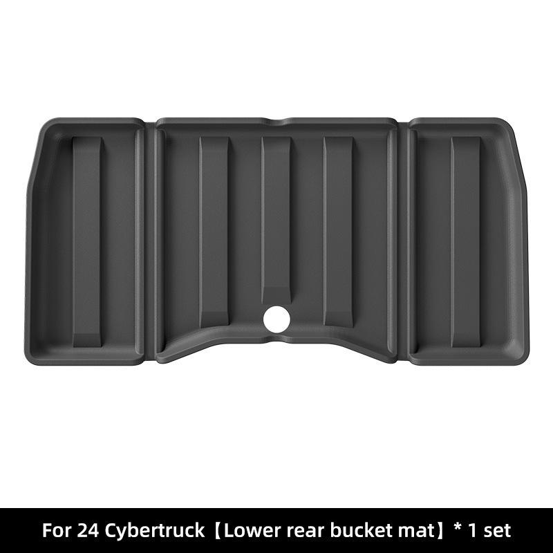 Tesla Cybertruck Trunk Mat 2024, TPE Rear Bed Mat