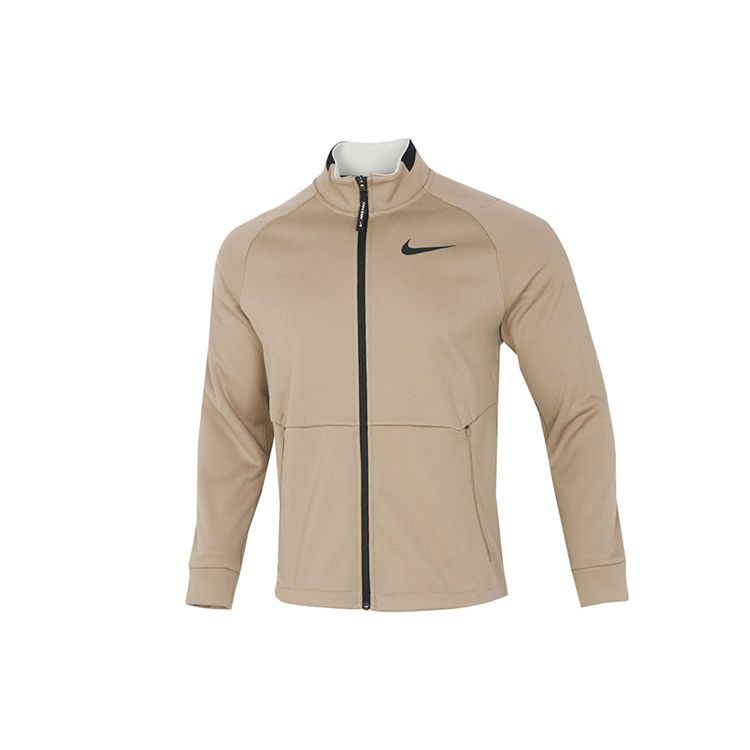 Nike Спортивная куртка с молнией во всю длину Мужская верхняя одежда цвета хаки DM5941-247