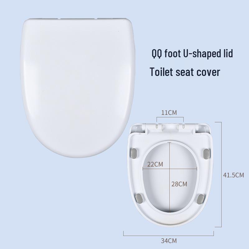 Универсальная крышка для унитаза с механизмом плавного закрывания и быстрого снятия, в старомодном стиле, с утолщенной крышкой (Тип U/V/O)
