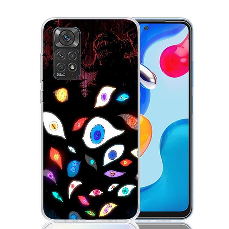 Чехол для телефона с пугающим лицом и глазами для Xiaomi Redmi Note 15 14 13 12S 12 Pro Plus 11S 11E 11 11T 10S 10 Арт Мягкий чехол с рисунком Redmi Not