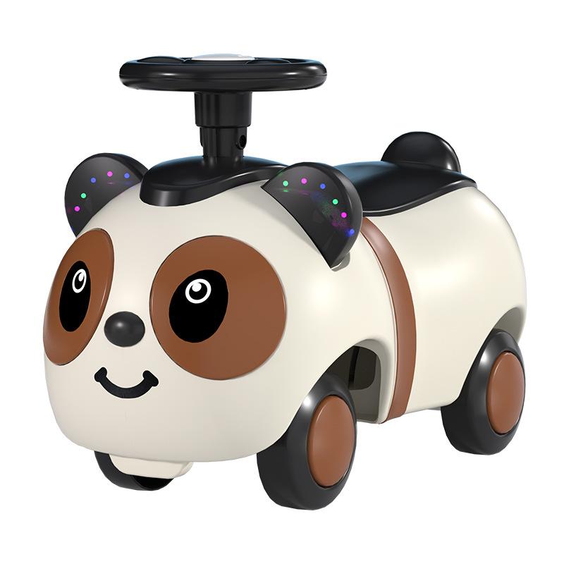 Детский автомобиль-каталка Peanut Twist, детский самокат-ходунок со звуком и светом, бесшумные колеса, игрушка для катания на улице, тренировка равновесия, подарок на день рождения