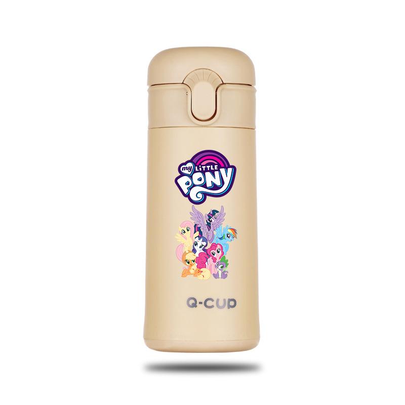Бутылки для воды My Little Pony Кавайный Мультяшный Принт Стекло Девочка На Открытом Воздухе Спорт Большой Объем Кружки Подарок на День Рождения 400 мл Безопасно для Детей Развлекательные Веселые
