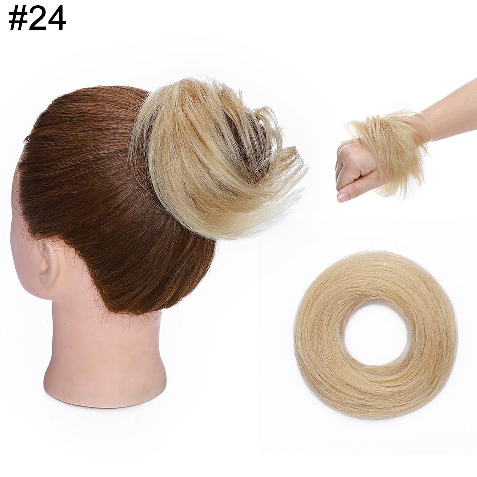 100% человеческие волосы, пучок для волос, резинка для волос, прически, пончик, шиньон, наращивание волос, конский хвост