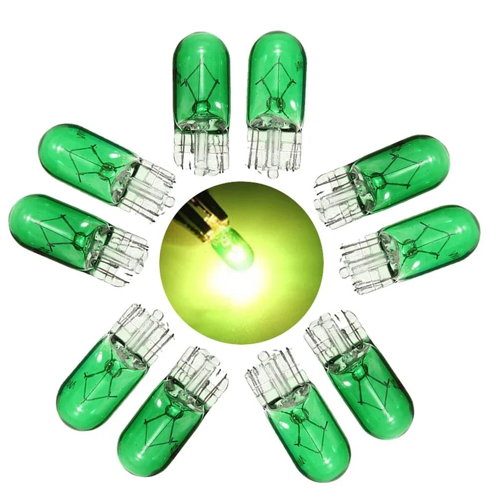 10Pcs Green T10 501 W5W 3W Cars Auto Vehicle Truck SUV Dashboard Dash Panel Gauge Lights Bulbs Interior Accessories Universal Bulbs 7
