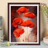5D DIY Алмазная картина Красный цветок Набор для вышивки крестом Мозаика Алмазная вышивка Роза Полный круглый/квадратный дрель Украшение дома