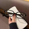 Y2K Leopard Small Frame Glasses Women Retro Fashion Simple Vintage Female Girls Eyeglasses Decorative Anti-Blue Light Eyeglasses