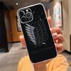 Чехол для телефона для iphone 17ProMax Air 16 15 14 13 Pro Max 15 16 Pro 15Plus Аниме Японский Атака Титанов