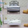 1:12 кукольный домик симуляция европейская кровать с матрасом подушкой одеялом кукольный дом железное искусство двуспальная кровать мебель для спальни украшение игрушка