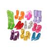 10 Pairs Doll Shoes For Barbie Doll Mix Style High Heels Sandals Boots Colorful Assorted Shoes Accessories Baby Xmas DIY Toys