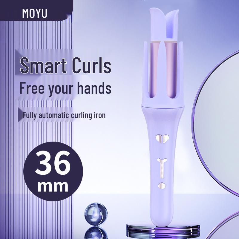 36mm Large Wave Negative Ion Automatic Curling Iron - Hair-Friendly & Creates Water Ripple Curls