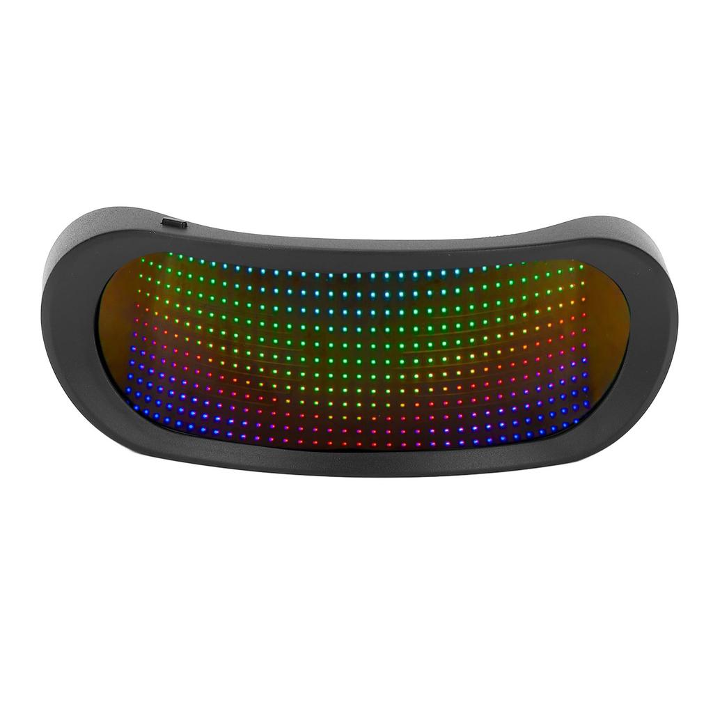 Очки со светодиодной подсветкой, 4 режима, без оправы, 12x36 пикселей, управление через приложение, BT, полноцветные светящиеся очки