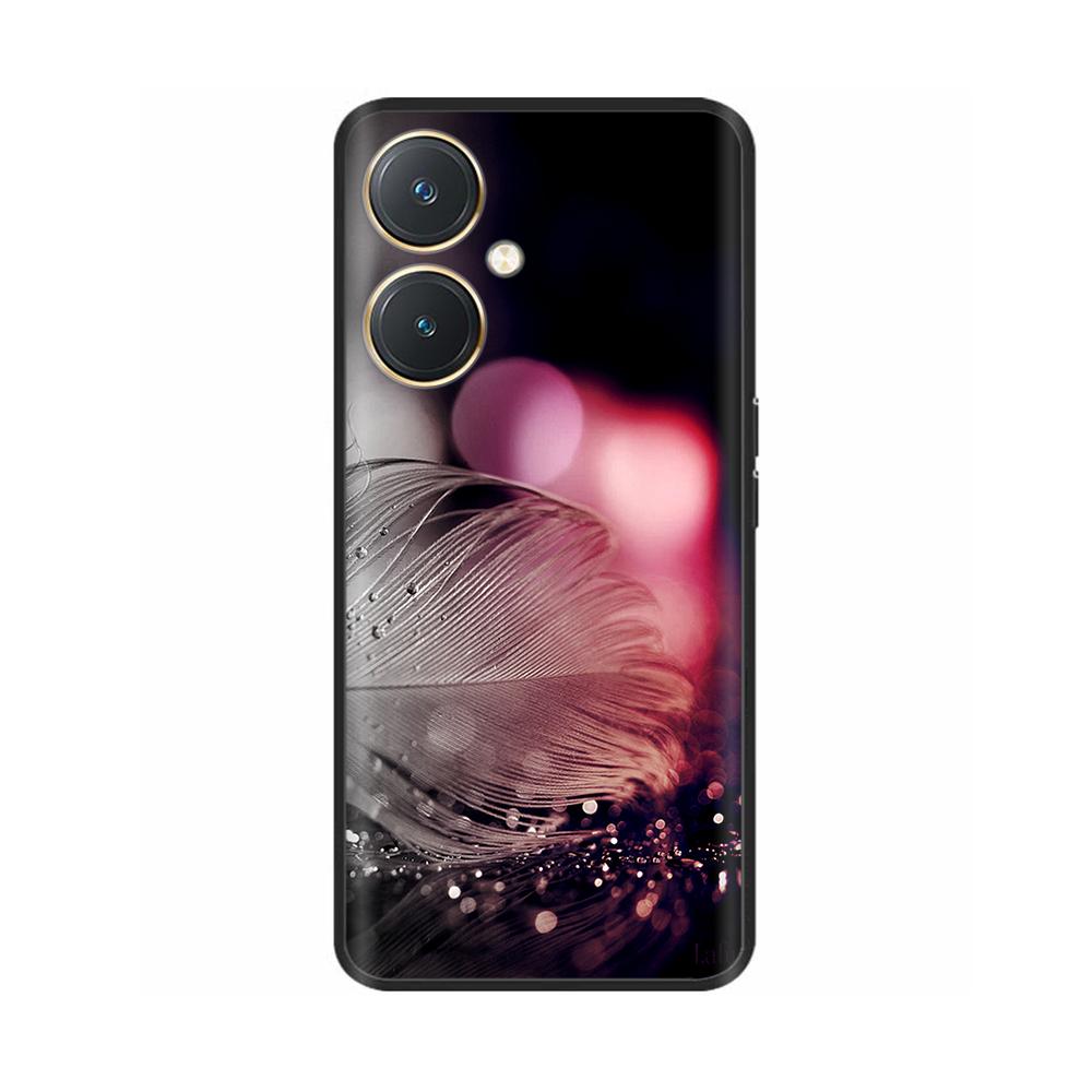 Чехол для Vivo Y27 Черный Чехол Череп Волк Силиконовый Мягкий Задние Чехлы Для Vivo Y27 5G Чехол для Телефона VivoY27 Y 27 2023 Защитный Чехол