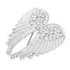 Angel Wing Brooch Pins Crystal Rhinestone Vintage Sweater Shawl Collar Dress Shirt Brooch Clips for Man Woman