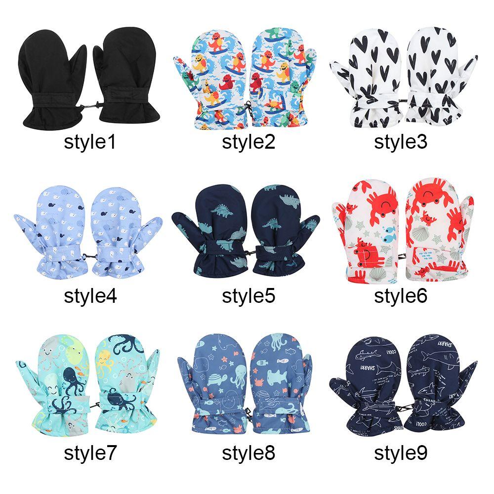 Must Kids Дети Детские лыжные перчатки Ветрозащитные водонепроницаемые варежки с длинными рукавами Сноубордические варежки
