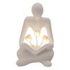 Tulip Night Light LED Bedside Lamp Flicker-Free Soft Glow Handmade DIY Flower Table Lamp Bedroom Ornament