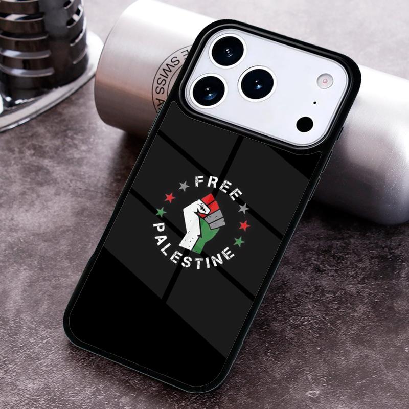 Чехол для телефона с флагом Палестины 'Свобода' для iPhone 17 16 15 Pro Max Air 14 13 12 11 Plus Ударопрочный Чехол Capa