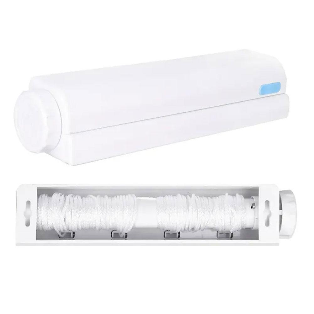 Весенняя сушилка для одежды, автоматическая выдвижная бельевая веревка с крючком, регулируемая сушилка для полотенец D7W2