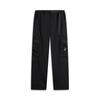 Solid Color Mid-Rise Versatile Breathable Straight Leg Casual Pants Men Bottoms Black AKXU651-4