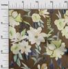 Georgette Viscose Brown Fabric Florals Fabric For Sewing Printed Craft Fabric By The Yard 42 Inch