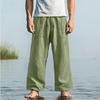Cross-border New Hawaiian Autumn Pants, Loose Pants, Beach Pants, Drawstring Front Pocket, Straight Tube.