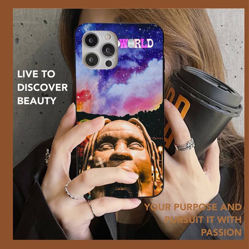 Чехол для телефона Cactus Jack Travis Scott Hiphop Для iPhone 13 11 8 7 6 6S Plus X XS MAX 5 5S SE 2020 XR 11 pro DIY Funda
